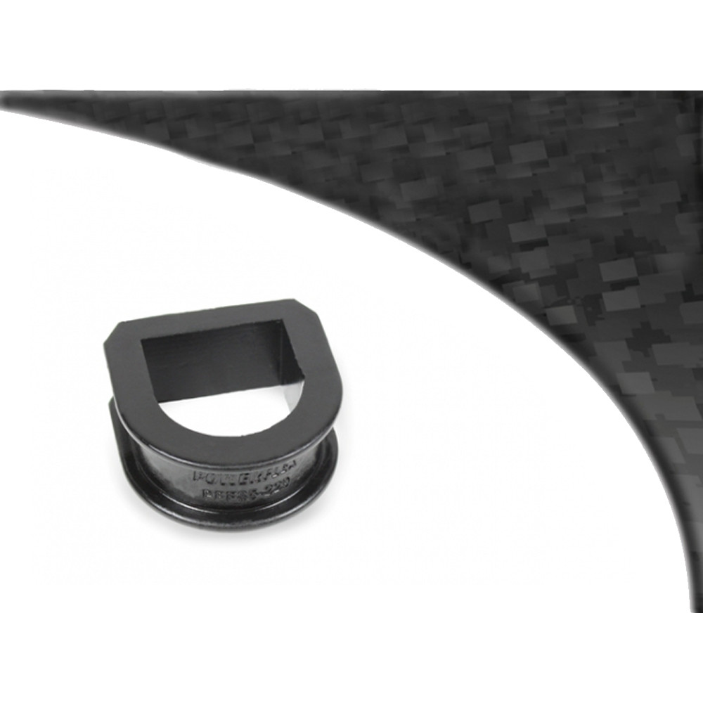 Silentbloc Powerflex negru pentru fixarea carcasei sistemului de direcție Volkswagen Golf 1 (1 bucată) - PF-F85229N - PFF85-229BLK - 5055676514158