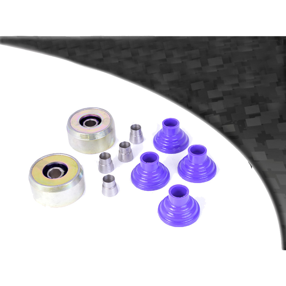Silentbloc Powerflex negru pentru triunghiul din față și cel din spate, întărit, Volkswagen Golf 4 (2 bucăți) - PF-F85414-2N - PFF85-414BLK - 5055676523648