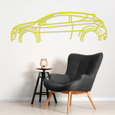 Décoration à poser Art Design support bois - silhouette Renault MEGANE 3RS