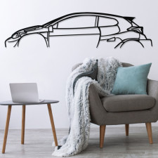 Décoration à poser Art Design support bois - silhouette Toyota YARIS GR