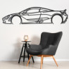 Décoration à poser Art Design support bois - silhouette McLaren 720S