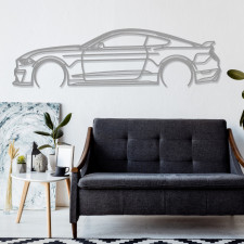 Décoration à poser Art Design support bois - silhouette Ford MUSTANG GT