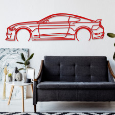 Décoration à poser Art Design support bois - silhouette Ford MUSTANG GT