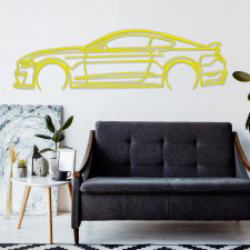 Décoration à poser Art Design support bois - silhouette Ford MUSTANG GT