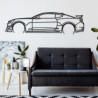 Décoration à poser Art Design support bois - silhouette Chevrolet CAMARO ZL1