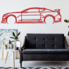 Décoration à poser Art Design support bois - silhouette Chevrolet CAMARO ZL1