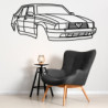Décoration à poser Art Design support acier - silhouette Alfa Romeo 75 - FRONT