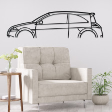 Art Design wanddecoratie - Renault MEGANE 2RS silhouet - AD-ART310-M.N.60 - ART.310-M