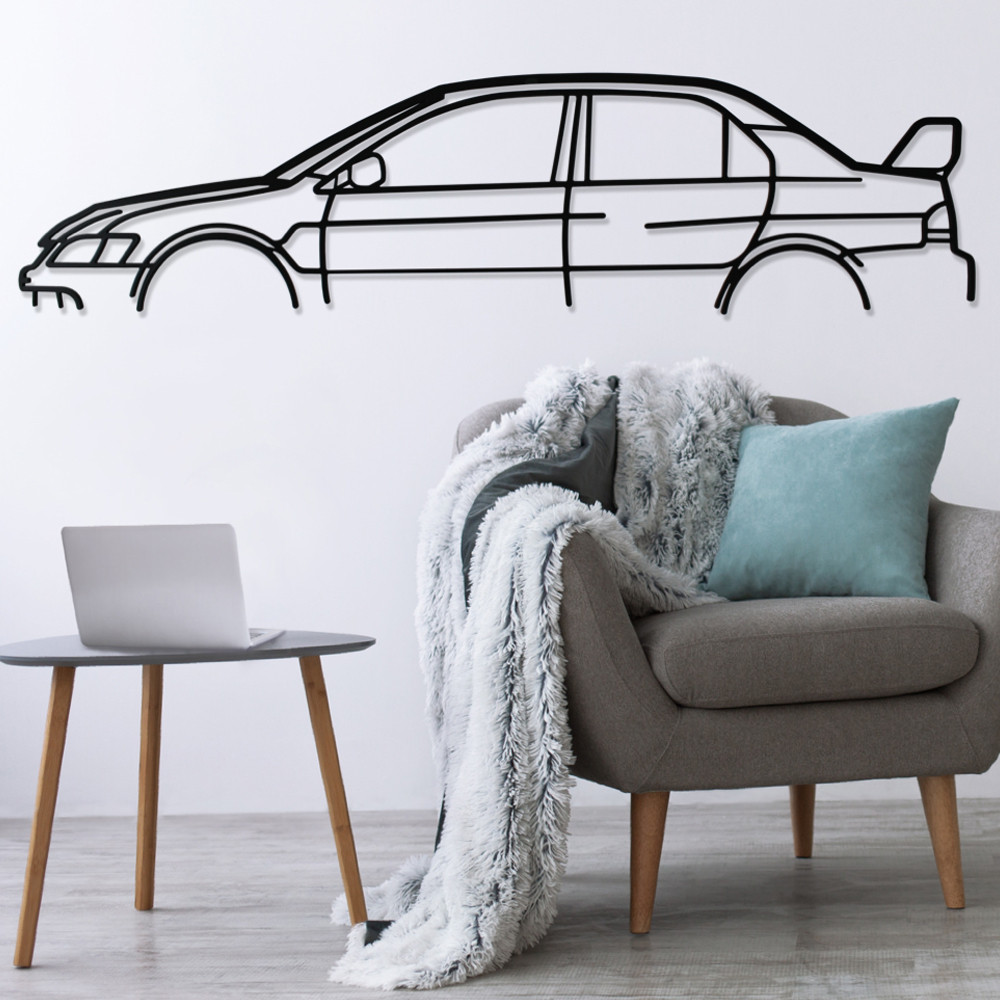 Décoration murale Art Design - silhouette Mitsubishi LANCER EVO 9 - AD-ART334-M.N.60 - ART.334WALL60