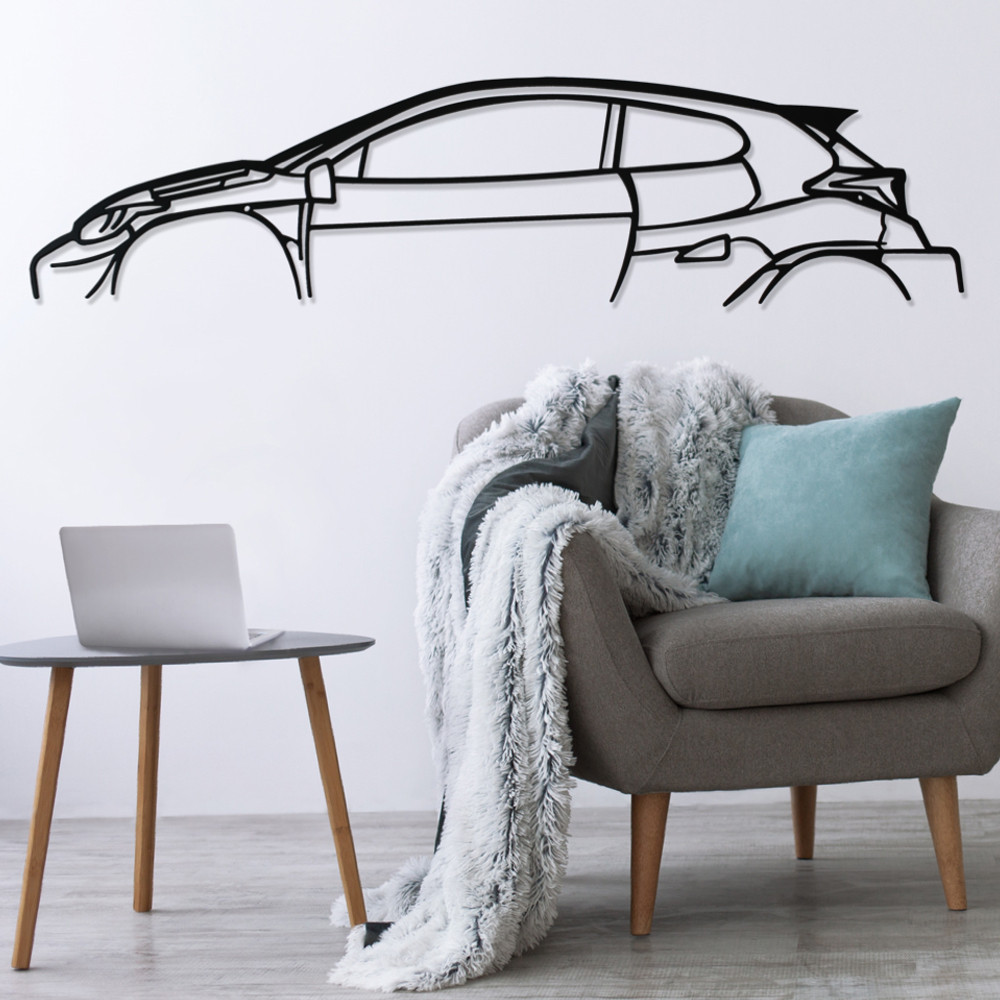 Décoration murale Art Design - silhouette Toyota YARIS GR - AD-ART337-M.N.60 - ART.337WALL60