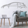 Art Design wall decoration - silhouette Toyota YARIS GR