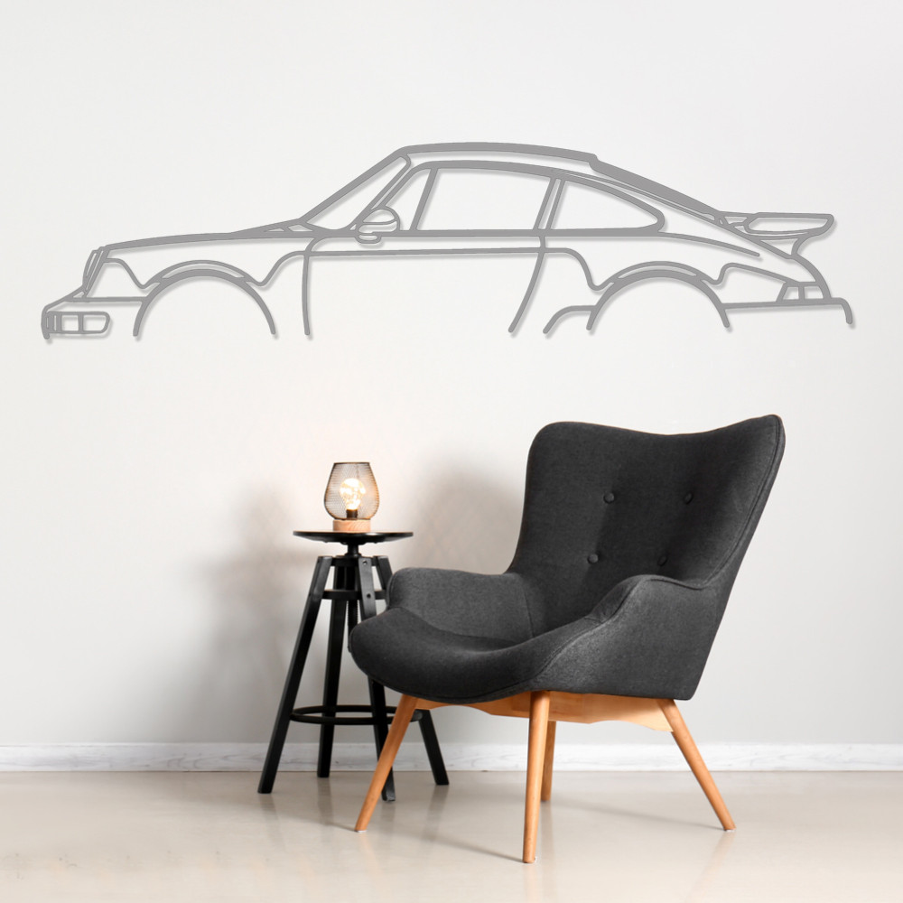 Décoration murale Art Design - silhouette Porsche 911 CLASSIC - AD-ART355-M.N.60 - ART.355WALL60