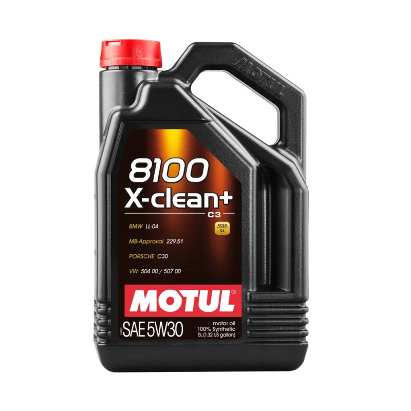 Motorolie MOTUL 8100 X-CLEAN + 5W30 - 5L can - MOT-81XCLE5W30-5 - 106377 - 3374650257723