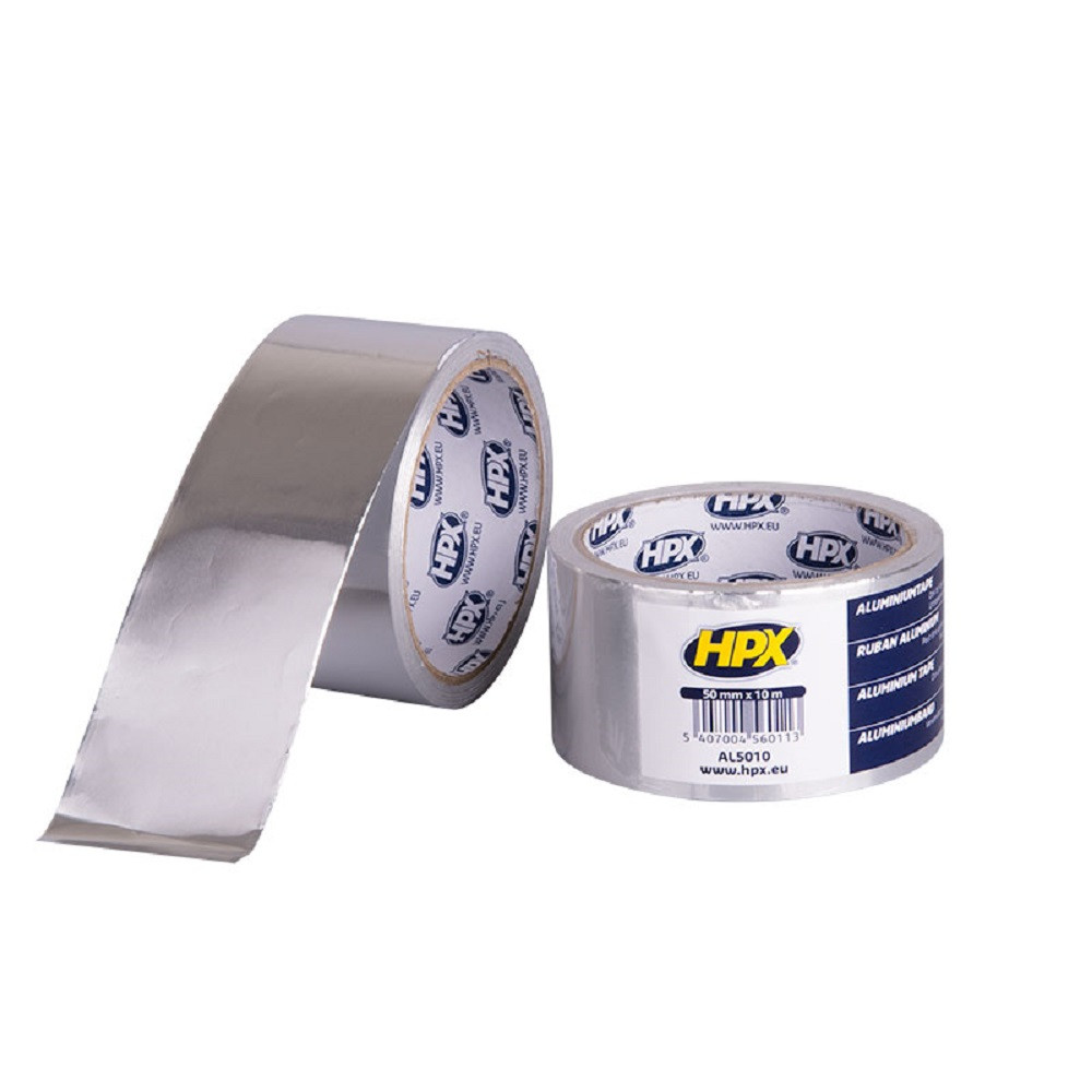 HPX aluminum tape 50mm x 10m - HPX-AL5010 - AL5010 - 5407004560113