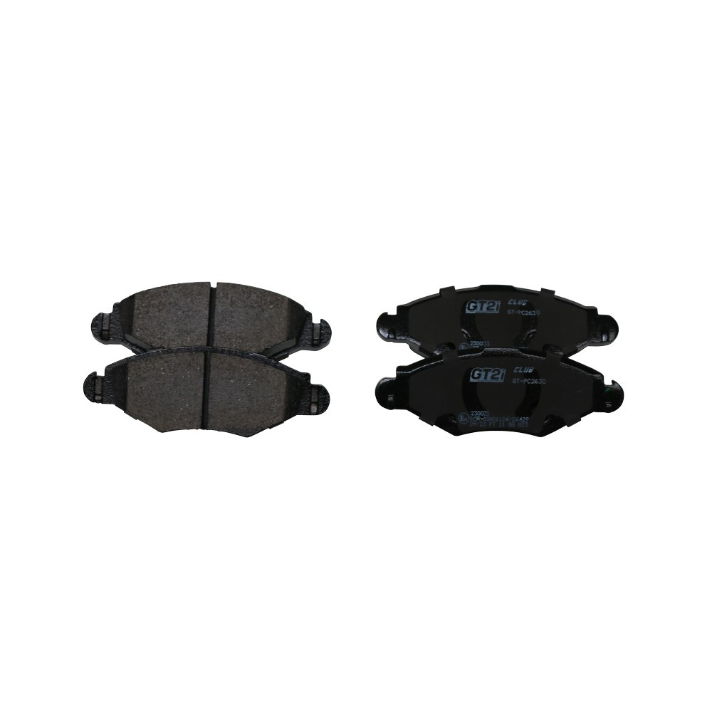 GT2i Club Front brake pads for PEUGEOT 206 1.1i, 1.4i, 1.6i, 1.9 D 1998-08 - Brake calipers Bosch  - GT-PC2630 - 3661768552698