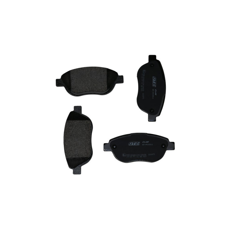 GT2i Club Avant remblokken voor PEUGEOT 207 1.6i 16V THP 150 pk 156 pk 2006-15 - Bosch remklauwen - GT-PC3311 - 3661768552735
