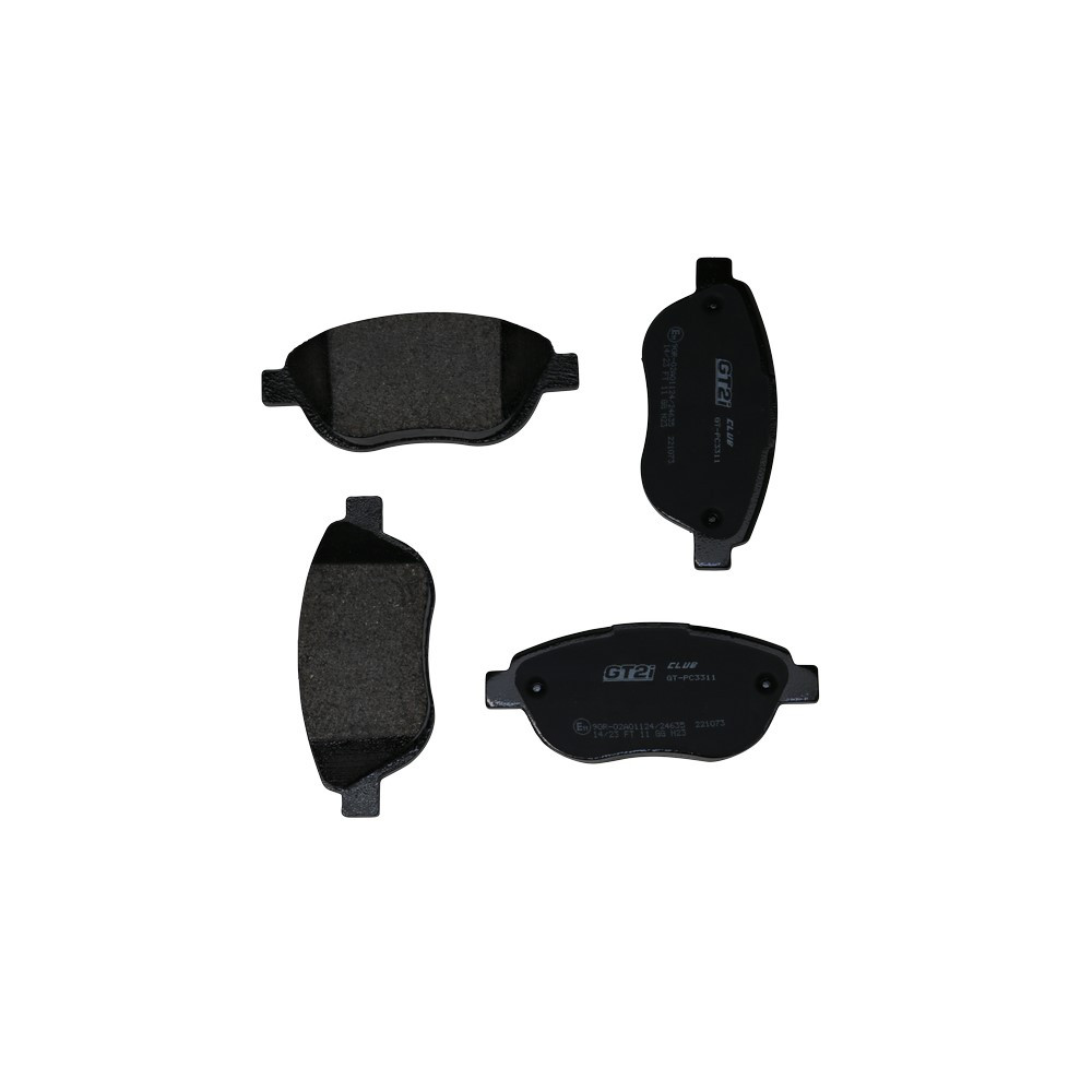 GT2i Club Avant remblokken voor PEUGEOT 207 1.6i 16V THP 150 pk 156 pk 2006-15 - Bosch remklauwen - GT-PC3311 - 3661768552735