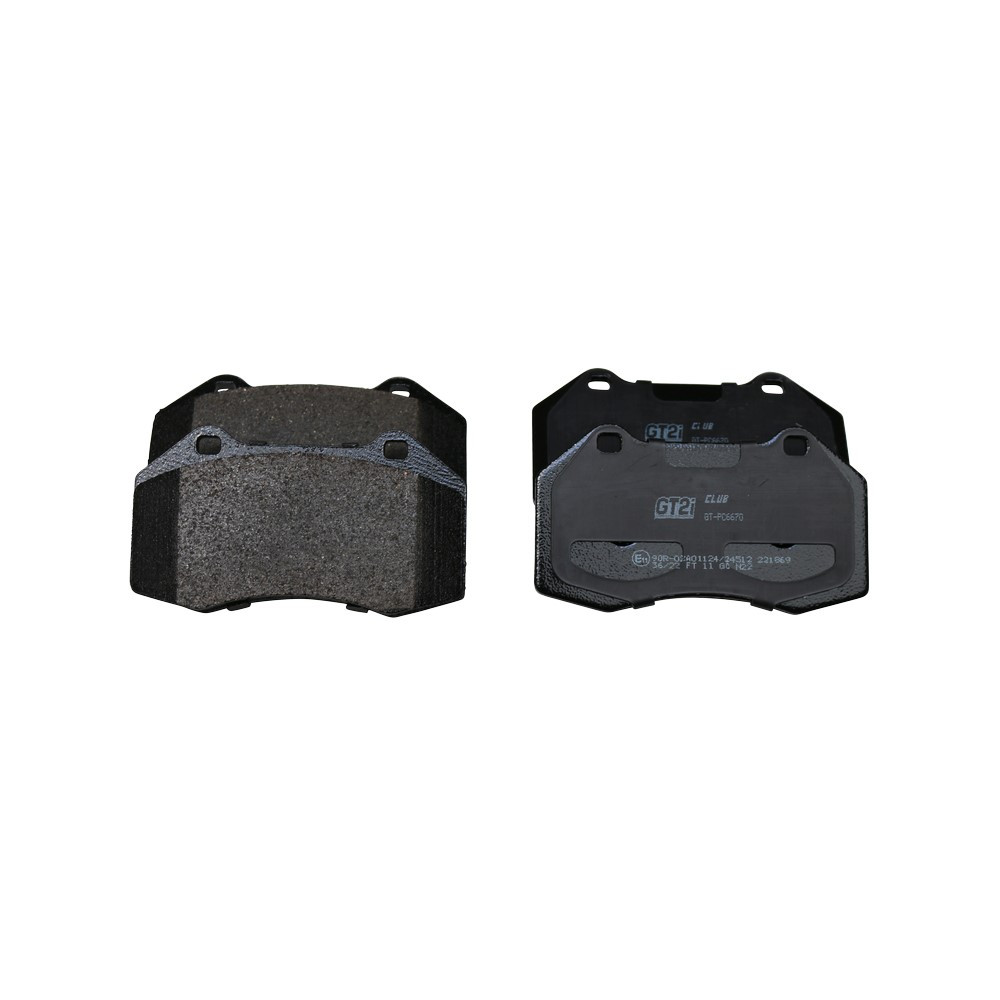 GT2i Club Front brake pads for RENAULT Clio III 2.0i 16V RS 200 hp 2005-12 - Brake calipers Brembo - GT-PC6670 - 3661768552780