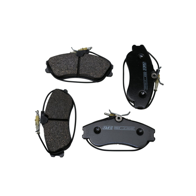 GT2i Race Avant remblokken voor PEUGEOT 306 1.8i 16V, 2.0 HDi, 2.0i 16V 132 pk 1997-02 - Girling remklauwen - GT-PR2260T - 3661768553312