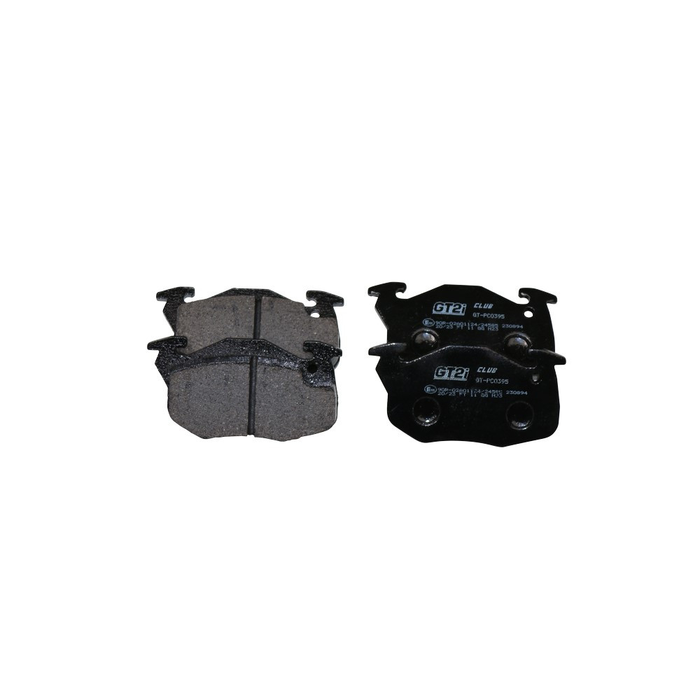 Plaquettes de frein GT2i Club Avant pour PEUGEOT 205 1.3 Rallye, 1.4, 1.6 GTI 1983-96 - Etriers de frein Bendix - GT-PC0395 - 3661768552513