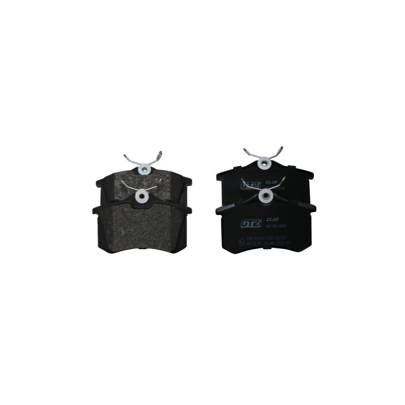GT2I Club rear brake pads for Peugeot 208 GTI / Renault Clio 3 / 4 RS - GT-PC1022 - 3661768552575