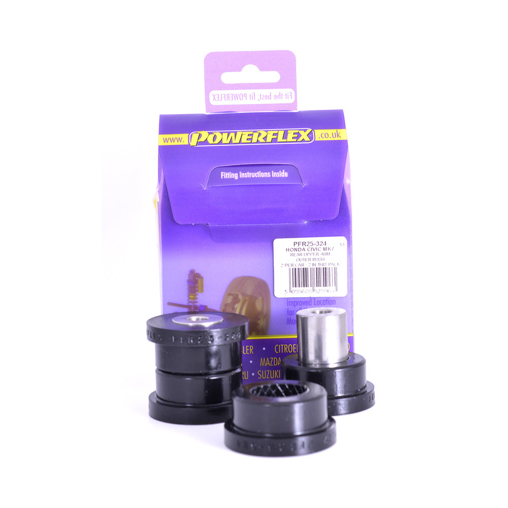 Silentbloc Powerflex negru pentru trenul spate Honda Civic Type R 2001-2005 (2 bucăți) - PF-R25324-2 - PFR25-324 - 5055676525963