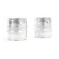 Alloy Male to Male Bayonet 65mm Coupler with Inline Nipples