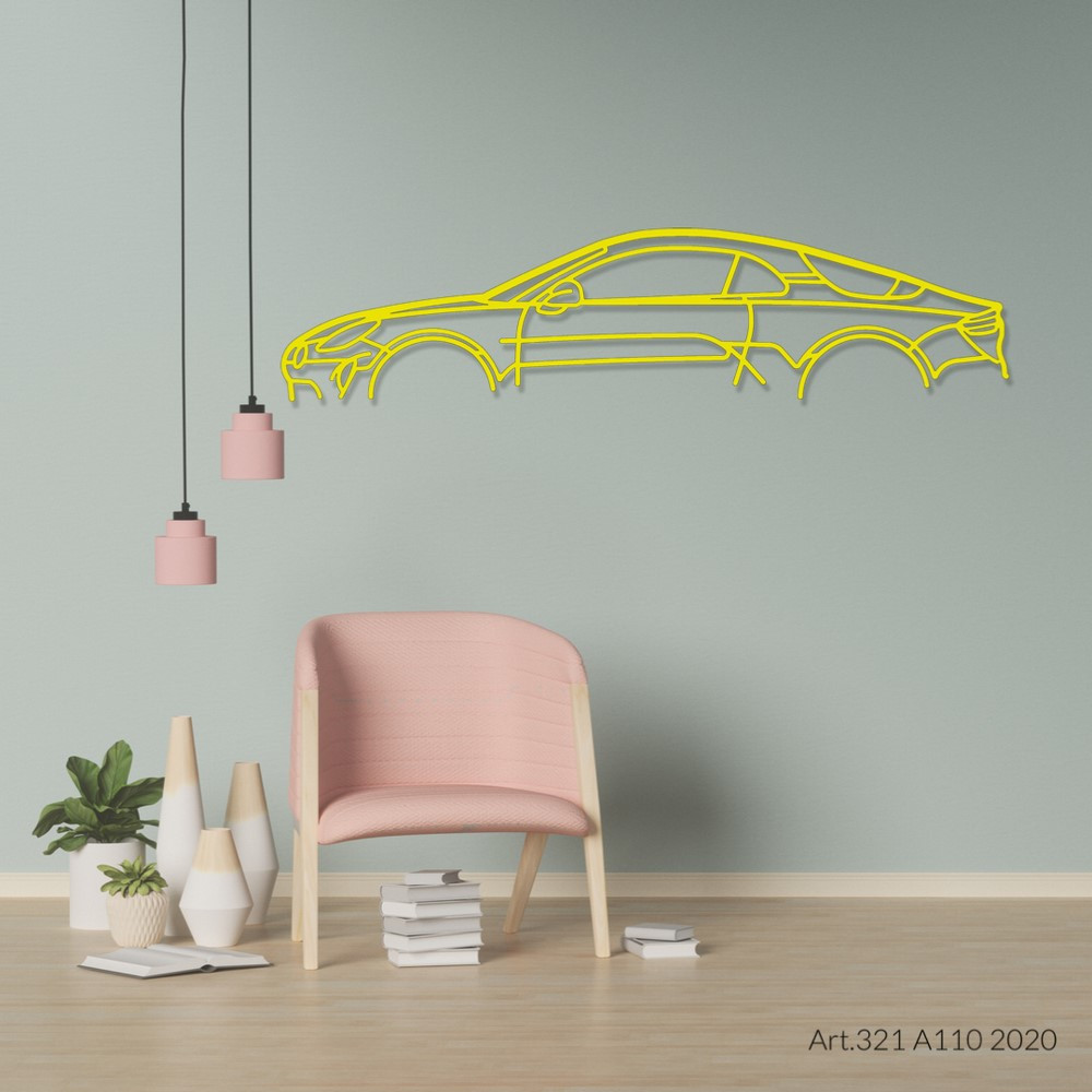 Art Design wall decoration - silhouette Alpine A110 2020 - AD-ART321-M.N.60 - ART.321WALL60