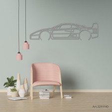 Art Design wall decoration - silhouette Ferrari F40
