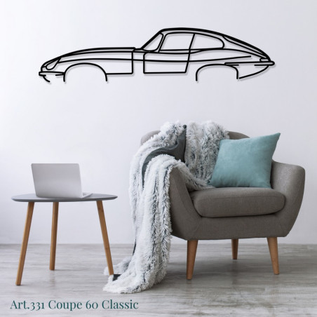 Décoration murale Art Design - silhouette Ford Mustang COUPE 60 CLASSIC