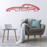 Décoration murale Art Design - silhouette Ford Mustang COUPE 60 CLASSIC