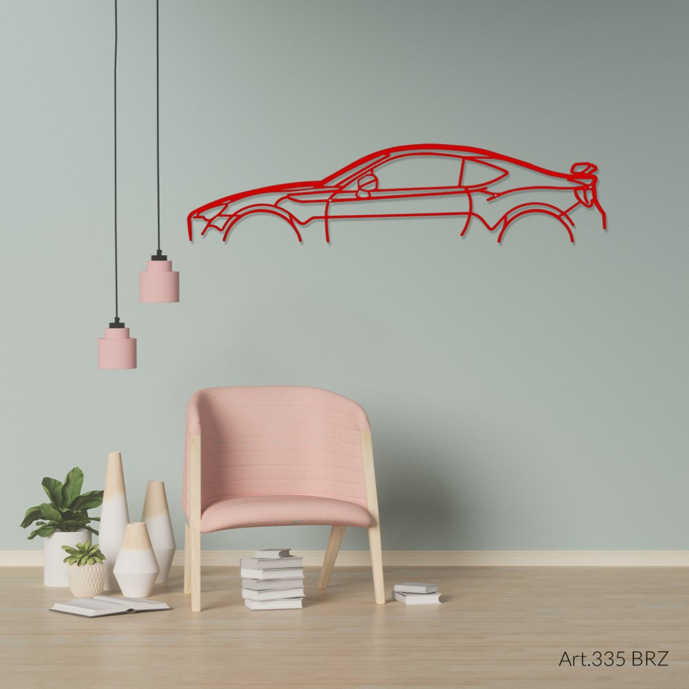 Art Design wall decoration - silhouette Subaru BRZ - AD-ART335-M.N.60 - ART.335WALL60