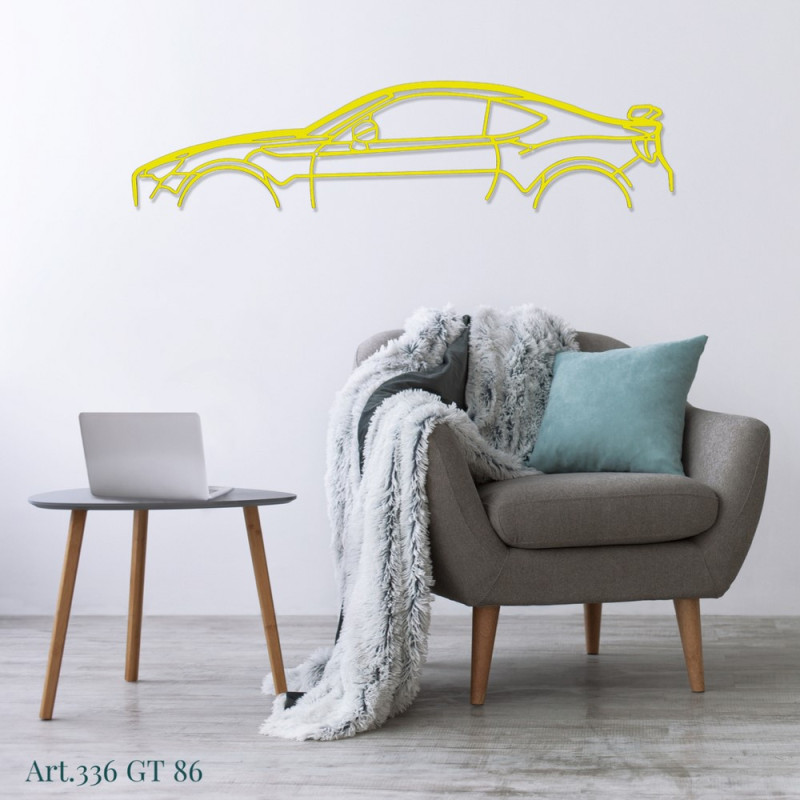 Décoration murale Art Design - silhouette Toyota GT86 - AD-ART336-M.N.60 - ART.336WALL60
