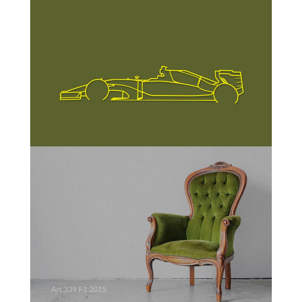 Art Design wanddecoratie - silhouet Formule 1 2012 - AD-ART339-M.N.60 - ART.339WALL60