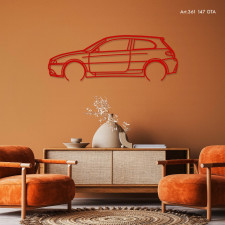 Décoration murale Art Design - silhouette Alfa Romeo 147 GTA