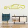 Decorazione murale Art Design - silhouette Ford MUSTANG MACH 1 69