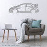 Décoration à poser Art Design support bois - silhouette Nissan CIVIC TYPE R 2016