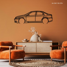 Décoration à poser Art Design support bois - silhouette Alfa Romeo 156 GTA