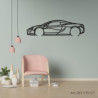Décoration à poser Art Design support bois - silhouette McLaren 570GT