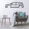 Art Design table decoration with steel stand - silhouette Ford FOCUS RSIII