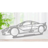 Art Design table decoration with steel stand - silhouette Subaru BRZ