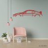 Art Design table decoration with steel stand - silhouette Subaru BRZ