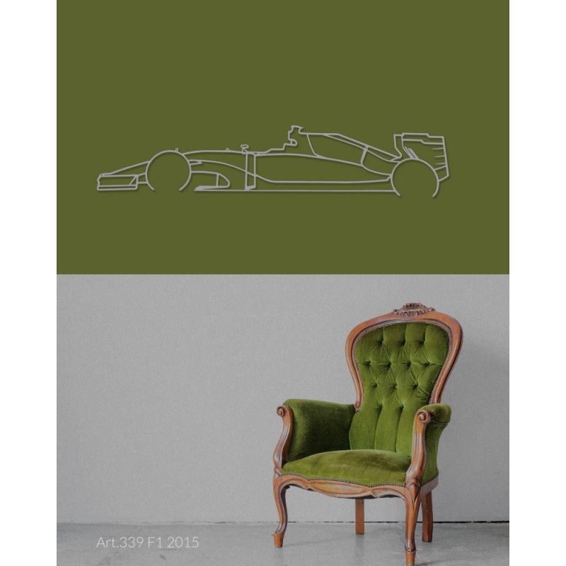 Decor de așezat Art Design, suport din oțel – siluetă Formula 1 2012 - AD-ART339-TA.N.60 - ART.339STEELT60