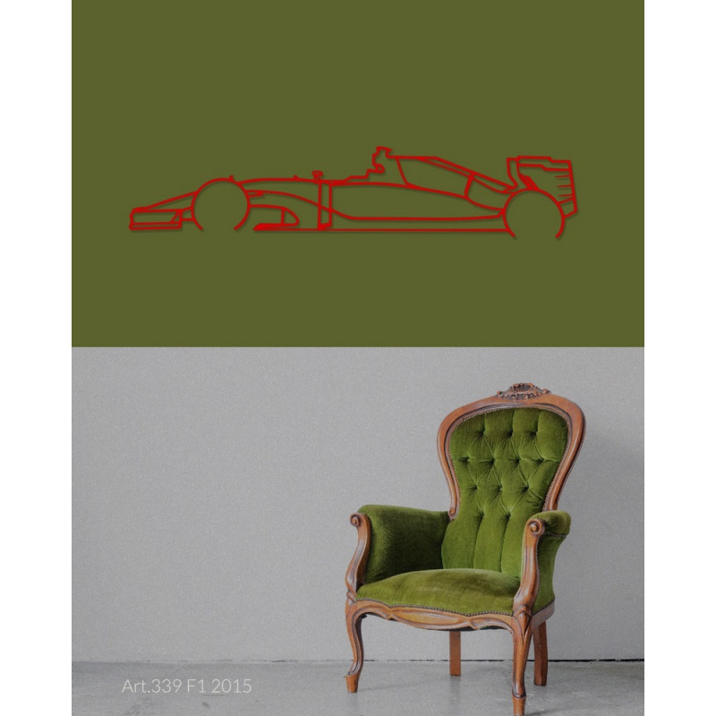 Decorazione da tavolo Art Design con supporto in acciaio - silhouette  Formule 1 2012 - AD-ART339-TA.N.60 - ART.339STEELT60