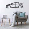 Décoration à poser Art Design support acier - silhouette Nissan CIVIC TYPE R 2016