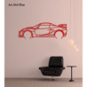 Art Design table decoration with steel stand - silhouette Lotus ELISE