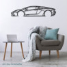 Décoration à poser Art Design support acier - silhouette Lamborghini AVENTADOR