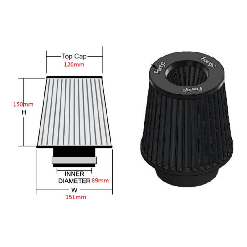 Filtru de schimb Forge pentru FMINDK37 - FO-FMINDK37RC - FMINDK37RC - 3666618068947