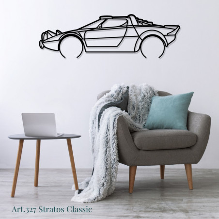Décoration murale Art Design - silhouette Lancia STRATOS CLASSIC