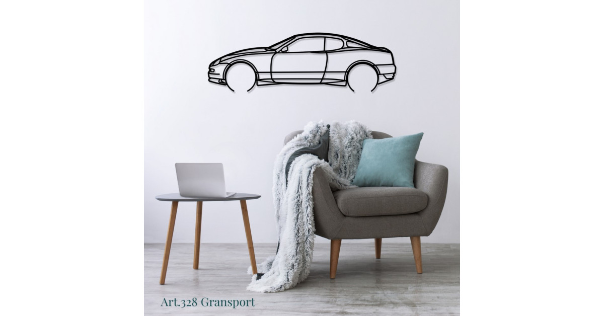 Art Design wall decoration - silhouette Maserati GRANSPORT